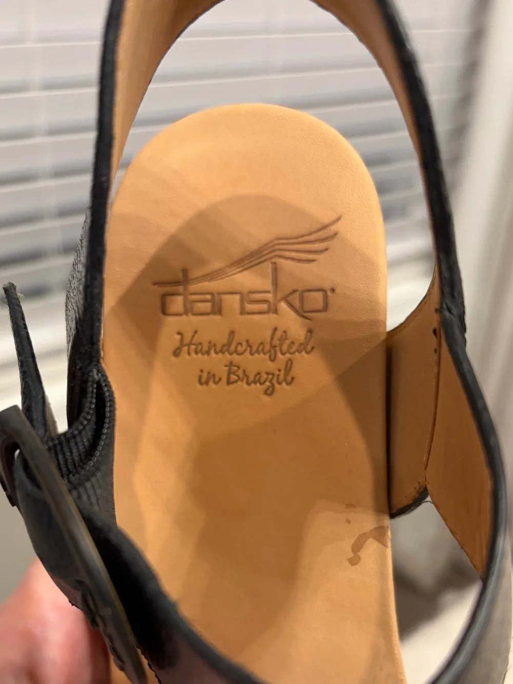 Dansko Limited Edition Odele Black Leather Tumbled Calf. Made in Brazil -39 EU